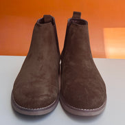 Azuro Milania Dark Brown Suede Chelsea Boots for Men — Premium Ankle Boots