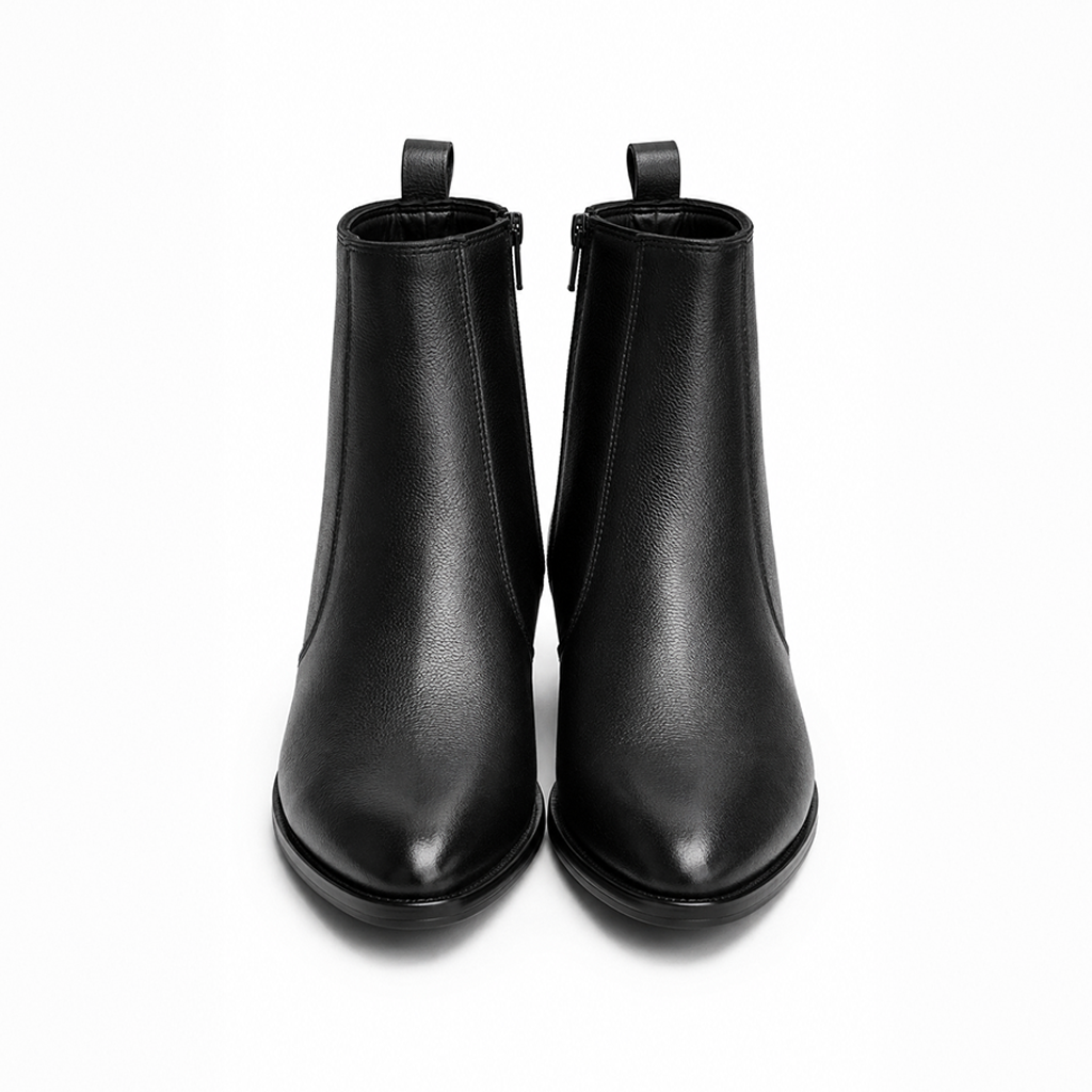 Azuro Milania Brown Chelsea Zipper Boots for Men — Metal Heel Ankle Boots
