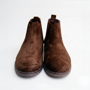 Azuro Milania Dark Brown Suede Chelsea Boots for Men — Premium Ankle Boots
