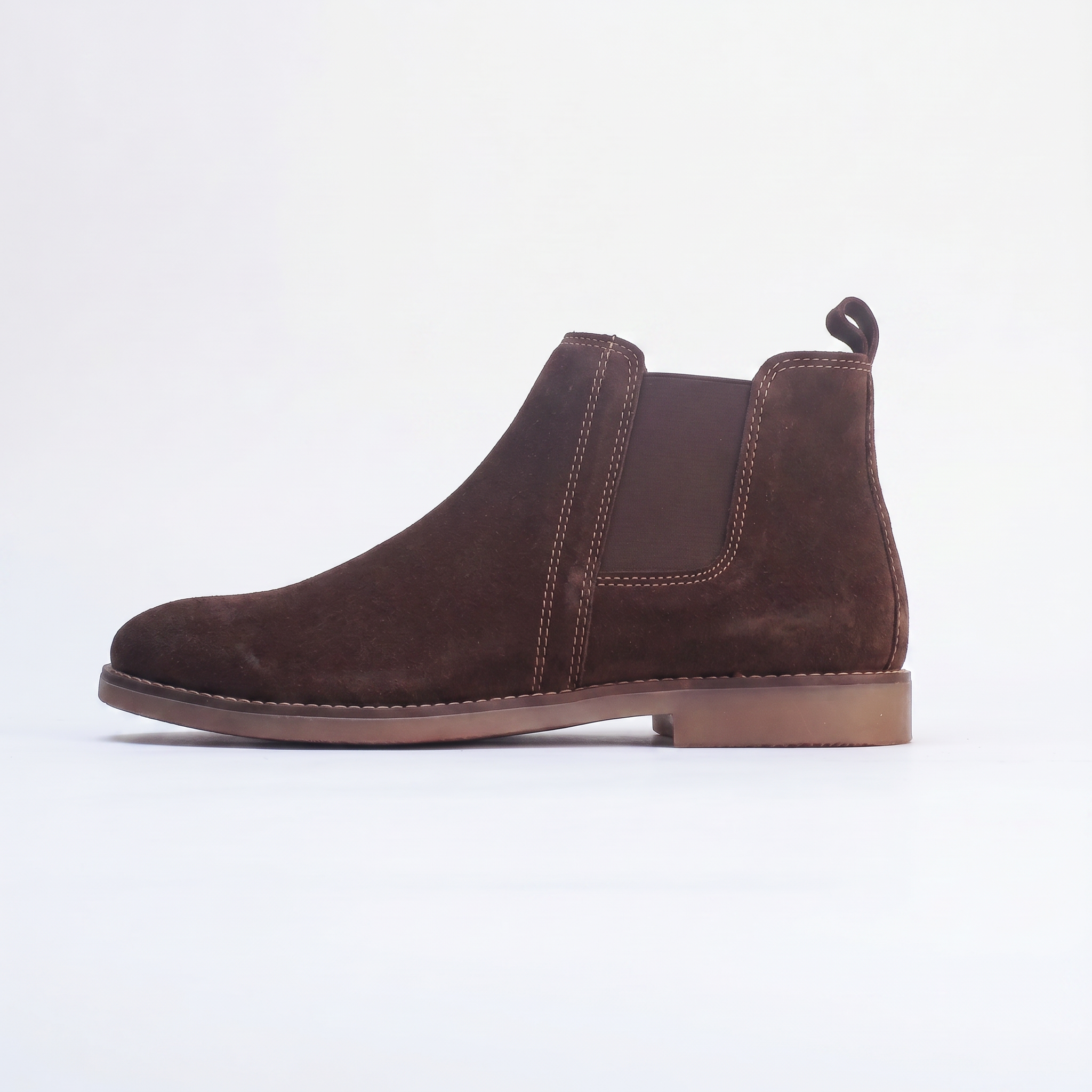 Azuro Milania Dark Brown Suede Chelsea Boots for Men — Premium Ankle Boots