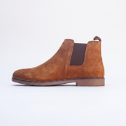 Azuro Milania Tan Suede Chelsea Boots for Men — Handcrafted Ankle Boots